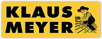 Klaus Meyer-Logo mit einem Mann im Hut, der auf einem Dach arbeitet
