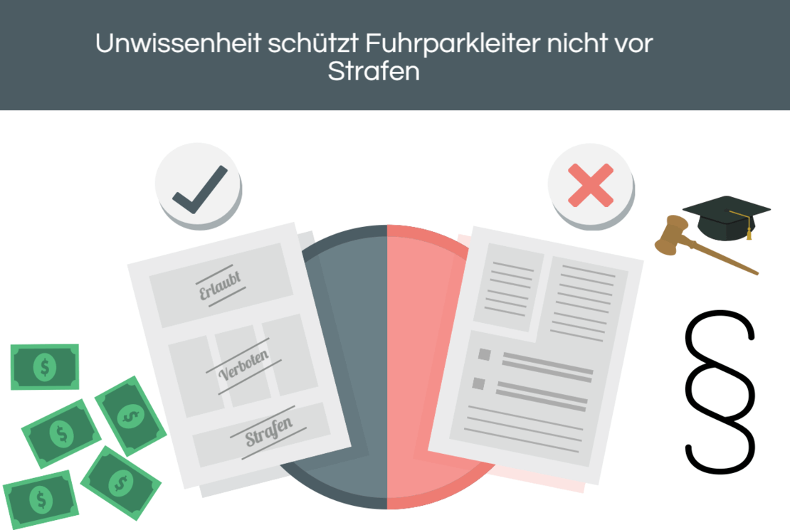 fuhrparkleiter in der pflicht unwissenheit schuetzt fuhrparkleiter nicht vor strafen