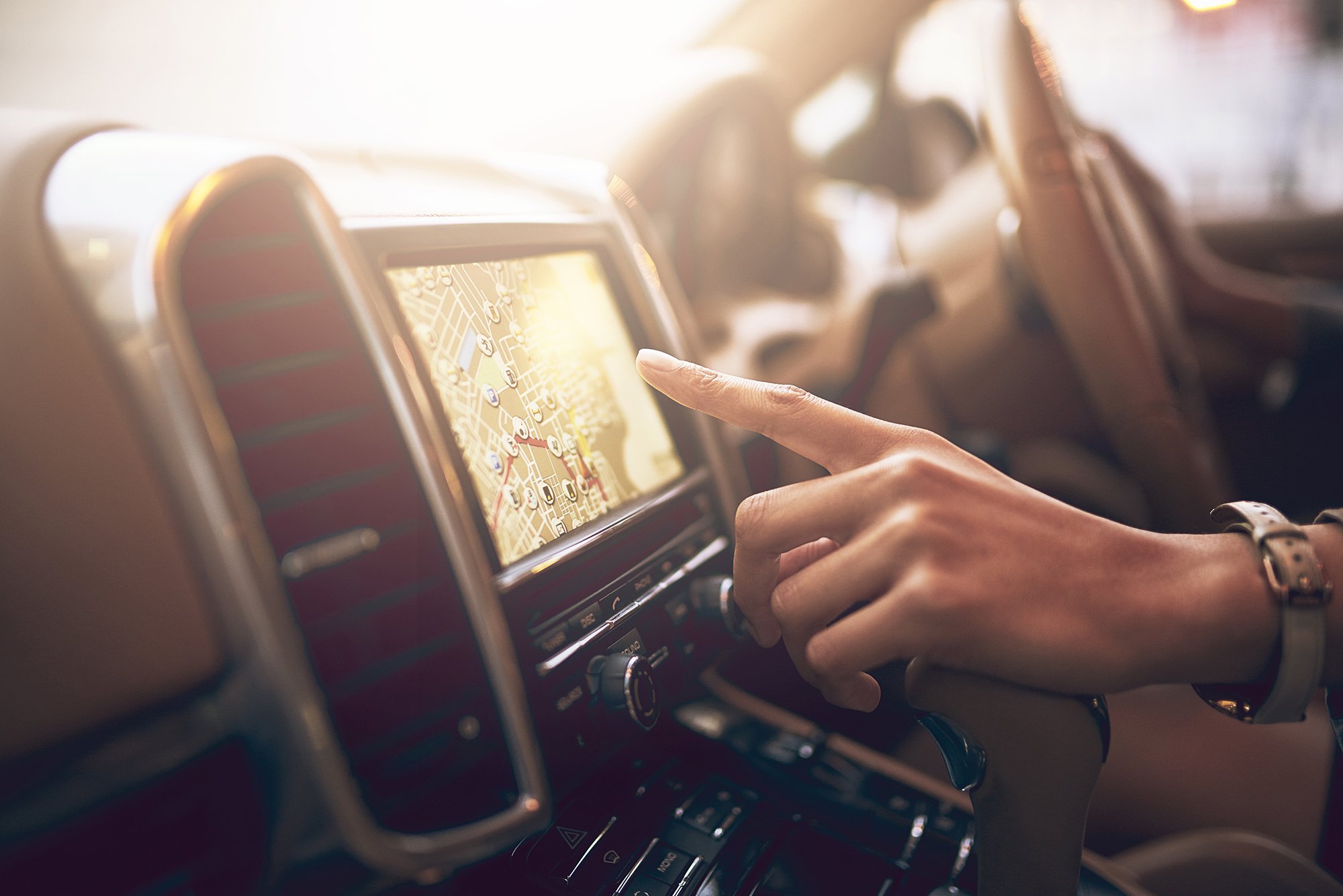 GPS Navigation im Auto