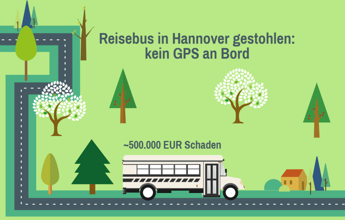 kein gps sender an bord reisebus im wert von etwa 500000 euro in hannover gestohlen