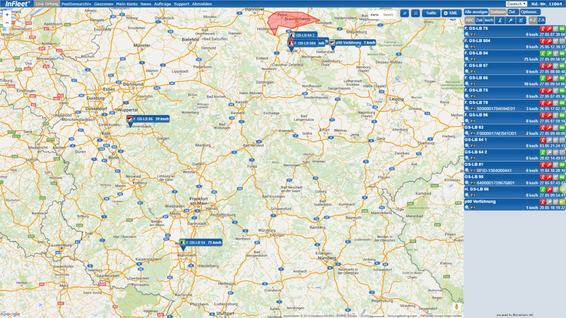vorstellung des infleet portal portal zur gps fahrzeugortung von bornemann